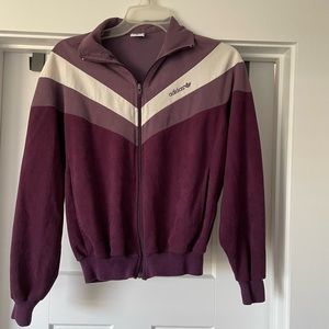 Vintage adidas zip up chevron jacket size M